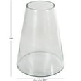thumbnail image 3 of DecMode 12" Cone Shaped Glass Vase, 3 of 9