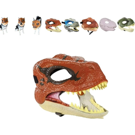Dog Dinosaur Mask, Dinosaur Dog Mask for Large and Medium Dogs, Dinosaur Mask Moving Jaw for Costume Party