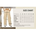 thumbnail image 5 of Cali1850 Women’s Corduroy Wide Leg Cargo Pants Low Rise Casual Multi Pockets Streetwear Trousers, 5 of 5