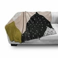 thumbnail image 3 of Geometric Soft Flannel Fleece Blanket, Abstract Composition Hand Drawn Vintage Texture Dots Lines Triangles Modern Art, Cozy Plush for Indoor and Outdoor Use, 60" x 80", Multicolor, by Ambesonne, 3 of 6