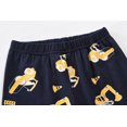 thumbnail image 6 of FEDPOP Boys Digger Graphic Cotton Pajamas 2-Piece Long Sleeve Kids Sleepwear Pjs Set Size 7T, 6 of 7