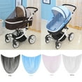 thumbnail image 3 of YOPTOP Baby Stroller Pram Mosquito Insect Shield Net Safe  Protection Mesh Stroller Accessories Mosquito Net 150cm,White, 3 of 5
