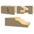 thumbnail image 3 of Yonico Rail & Stile Cabinet Door Router Bit Set 4 Bit Ogee - 1/2" Shank - 12430, 3 of 4
