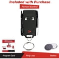 thumbnail image 2 of Easy to Use Keyless Entry Remote Control Car Key Fob Replacement for Chevy, 2 of 4