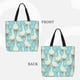 thumbnail image 2 of Easygdp White Geese and Flower Bolsa Tote para Mujer, Bolso de Hombro para Trabajo, Playa, Viajes, Compras y Supermercado, 2 of 7