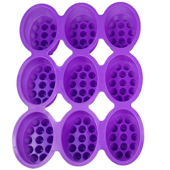 Zcyifa Silicone Soap & Massage Bar Mold - 9 Cavities