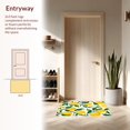 thumbnail image 3 of ODIKA 6'x9' Machine Washable Non-Slip Area Rug, Fresh Lemon Cluster Design Interwoven With Elegant Greenery Vines High Traffic Rug, Yellow, 136727, 3 of 7