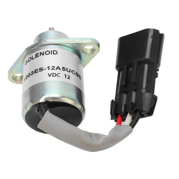 Shutdown Solenoid Valve 1503ES 12A5UC9S Engine Fuel Shut Off Stop Solenoid Valve for Kubota 12V DC