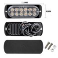 thumbnail image 2 of Luz LED de advertencia ultradelgada de 12 luces y 36 W para automóvil, luz estroboscópica lateral para camión de 12-24 V, luz trasera, 2 of 5