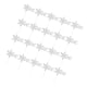 thumbnail image 1 of 20 piezas de copos de nieve brillantes para decoración de tartas de primer cumpleaños, decoración navideña Plata, 1 of 7