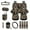 Deer Camo Hunting Forest, variant on Renewold Wolf Mountain 15 PCS Car Seat Cover Full Set, with Steering Wheel Cover Seat Belt Strap Cover Trash Cans Rear View Mirror Cover Cup Coaster Keychain Air Vent Storage Bag Universal Fit
