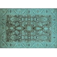thumbnail image 1 of Ahgly Company Indoor Rectangle Oriental Light Blue Traditional Area Rugs, 8' x 12', 1 of 1