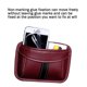 thumbnail image 3 of Sidaley Bolsa ordenada para coche, bolsa de almacenamiento para coche, organizador de asiento de coche, bolsillo de almacenamiento adhesivo, caja para Automoción decorativa y accesorios vino rojo Sidaley VI000217-03, 3 of 6
