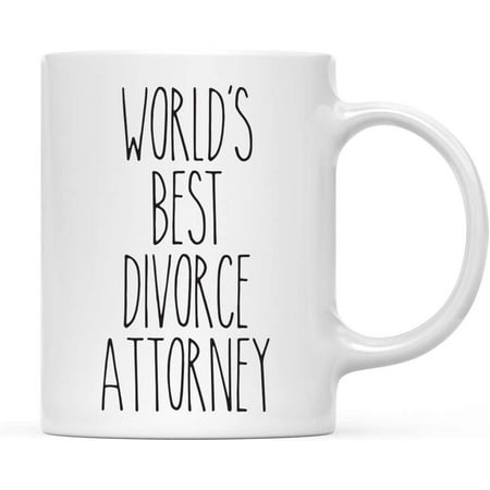 

Farmhouse Rustic Kitchen Decor 11oz. Ceramic Coffee Tea Mug Thank You Gift World s Best Divorce Attorney 1-Pack Birthday Christmas Gift Ideas Coworker Him Her
