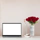 thumbnail image 5 of Uxcell 12 Piezas Rosas Artificiales Rojo Vino, Rosa de Terciopelo de Toque Real con Tallos, 5 of 6
