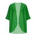 thumbnail image 5 of Meichang Summer Cardigans for Women Chiffon Kimono Cardigan Lightweight Open Front Cardigans Loose Beach Wear Cover Up Blouse Top, 5 of 7