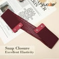 thumbnail image 6 of SUOSDEY Women Wide Elastic Belts for Dresses Stretchy Braided Leather Belt, 6 of 6