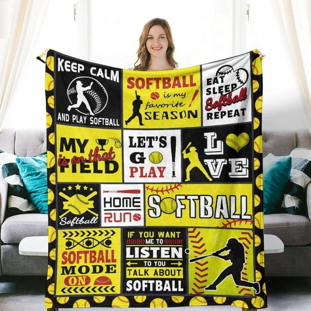 LHSHID Basketball Baseball Blanket Flannel Soft and Comfortable Anti static Bed Sofa Blanket 50x60in