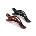 thumbnail image 6 of Kitsch Flat Hair Clips - Flat Claw Clips for Women 2pc Curved (Black&Tort), 6 of 9