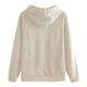 thumbnail image 5 of Sudadera con cremallera,Sudadera con capucha para mujer, blusa de manga larga y cuello redondo, bolsillo tipo canguro, tejido suave y transpirable, ropa informal para estar en casa, sopatenor, 5 of 9