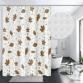 thumbnail image 3 of 72x72 Inch Fall Leaves Fabric Shower Curtain Autumn Maple Leaves Waffle Weave Bath Curtain Farmhouse Natural Floral Extra Long Shower Curtains for Kids Bathroom Decor Waterproof with Hooks, 3 of 6