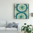 thumbnail image 3 of Trademark Fine Art 'Teal Tapestry III' Canvas Art by Chariklia Zarris, 3 of 3