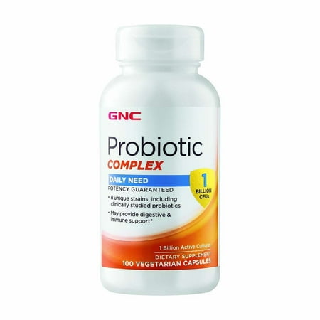 GNC Probiotic Complex Daily Need with 1 Billion CFUs, 100 Capsules, Daily Probiotic Support