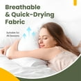 thumbnail image 6 of Fairpeak Waterproof Breathable Pillowcase with Zippered Cover Protection, Polyester, King Size, 4 Pack, 20x36, 6 of 8