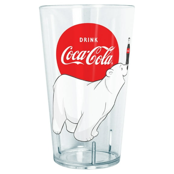 Coca Cola Polar Bear Drink Logo  Tritan Drinking Cup Clear 24 oz.