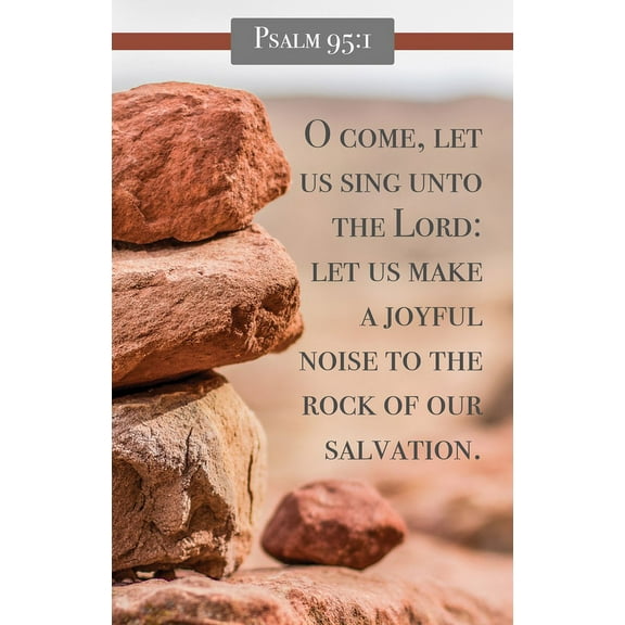 General Worship Bulletin: O Come (Package of 100): Psalm 95:1 (Kjv), (Paperback)