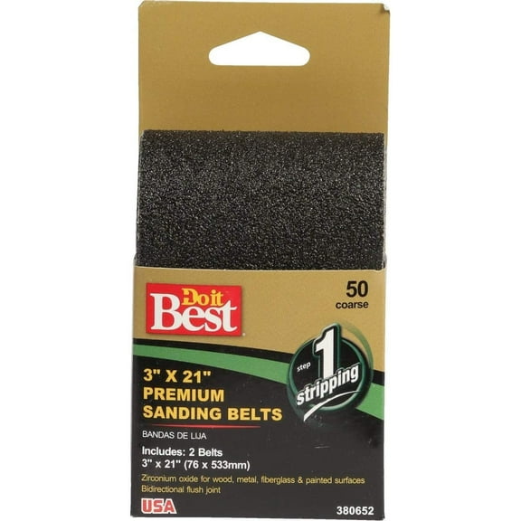 Do it Best Sanding Belt, 3X21 80G Sanding Belt