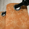 thumbnail image 3 of Ambesonne Burnt Orange Grommet Curtain, Dandelion Poppy, 50" x 72", Burnt Orange and White, 3 of 6