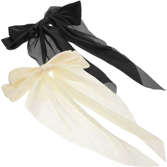 LOLIPPYY 2Pcs Unique Design Bow Hair Accessories in Assorted Colors Comfortable to Wear