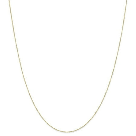 Roy Rose Jewelry 10K Yellow Gold .42mm Carded Curb Chain ~ length: 24 inches