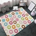 thumbnail image 3 of Colorful donuts C Shaggy Area Rug, Rugs for Living Room Bedroom Non Slip Door Mat Indoor Carpet Machine Washable Nursery Home Decor Floor Mats for Entryway 60x39in-#, 3 of 5