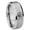 Brushed Gray Beveled Edge, variant on Green Ranger Power Brushed Beveled Edge Gray Tungsten Ring 10MM