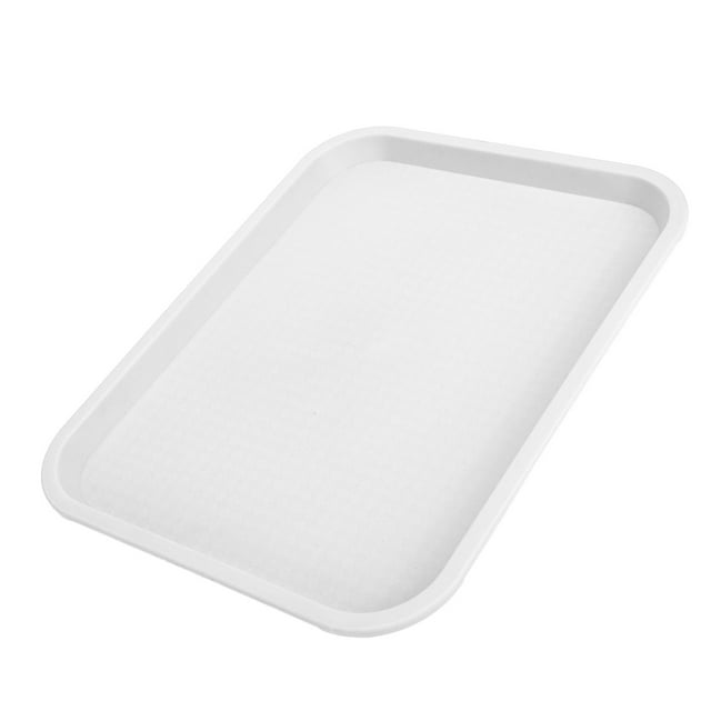 BANDEJA DE COMIDA RÁPIDA PP RECTANGULA ANTRESLIZANTE BANDEJA DE SERVICIO DE COMIDA Multiusos para Restaurante Cantina Cafetería Bandeja
