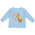 thumbnail image 3 of Inktastic My Glamma Loves me- cute giraffe Boys or Girls Long Sleeve Toddler T-Shirt, 3 of 5