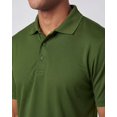 thumbnail image 3 of Real Essentials 3 Pack: Men's Short Sleeve Golf Polo Casual Workout Sports Moisture Wicking Collared Shirt (Big & Tall), 3 of 6