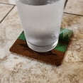 thumbnail image 2 of Beaver Chomping Wood Low Profile Novelty Cork Coaster Set, 2 of 3