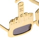 thumbnail image 5 of Gafas de Sol Sunnimix Gesto de Dedo Medio Dorado, 5 of 8