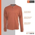 thumbnail image 4 of The American Outdoorsman Long-Sleeve Waffle Henley Shirts For Men, 4 of 4