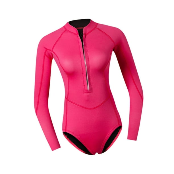 Traje de neopreno corto para mujer, traje de buceo de neopreno de 2mm para surfear, navegar, remar L