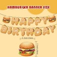 thumbnail image 2 of Banner de cumpleaños con temática de hamburguesa Okayski para decoración de fiesta, 2 of 6