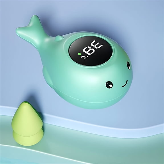 XIRQI Digital Bath Water Thermometer 34-41°C,3-Color LED,No Power Needed