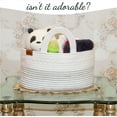 thumbnail image 4 of Baby Diaper Caddy, Portable Organizer For Changing Table, Nursery Essential Storage Basket Bin, Car Caddy For Baby Wipes, Basket for Gifting (Chess), 4 of 6
