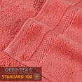 thumbnail image 3 of Superior Zero Twist Cotton 12 Piece Assorted Towel Set, Coral, 3 of 11