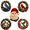 B, variant on Cozy Nature 3D Fabric Poke Art Kit Christmas Winter DIY Handcraft Set Assorted Bird Wreath and Santa Portrait Sew Free Decor for Home Holiday Arrangement,E