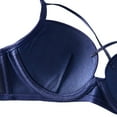 thumbnail image 6 of Womens Workout Bras No Underwire Bra Feature V-Neck Strapless Bra Style W-1548 Blue 32, 6 of 6