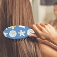 thumbnail image 3 of Tropical Hair Brush - Gentle Detangler for Long Hair, No-Pull Comfort Brushing with Soft Bristles, Summer & Seaside Aesthetic, 3 of 4